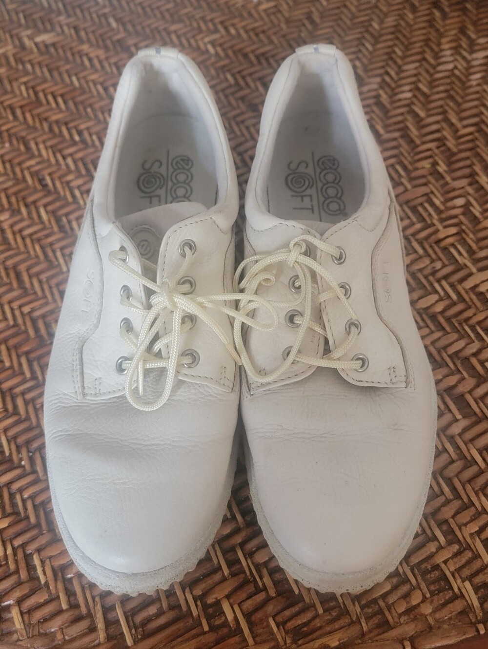 Ecco Soft Leather Comfort Shoes Sneakers